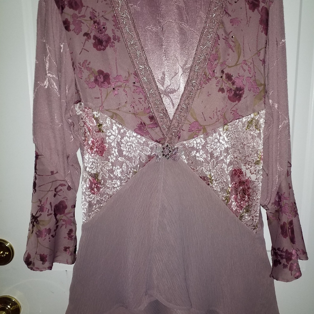 NEW SPENCER ALEXIS MAUVE TUNIC LONGER IN BACK MEDJ